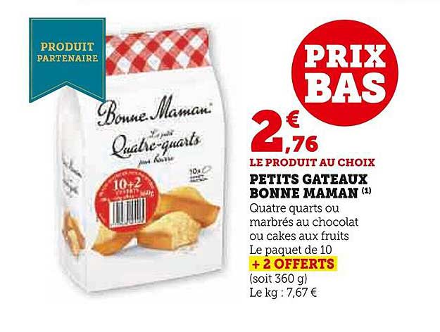 petits gâteaux bonne maman
