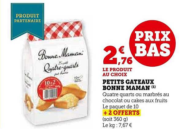 petits gâteaux bonne maman