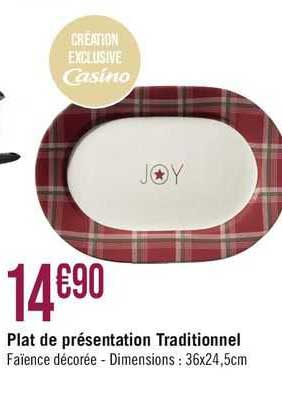 Plat De Présentation Traditionnel