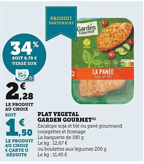 Plat Végétal Garden Gourmet
