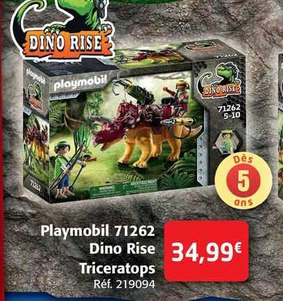 playmobil 71262 dino rise triceratops
