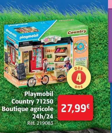 playmobil country 71250 boutique agricole 24h/24