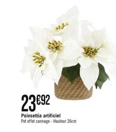poinsettia artificiel