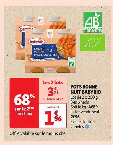 pots bonne nuit babybio