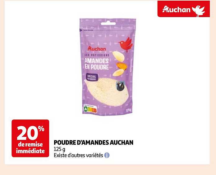 poudre d'amandes auchan