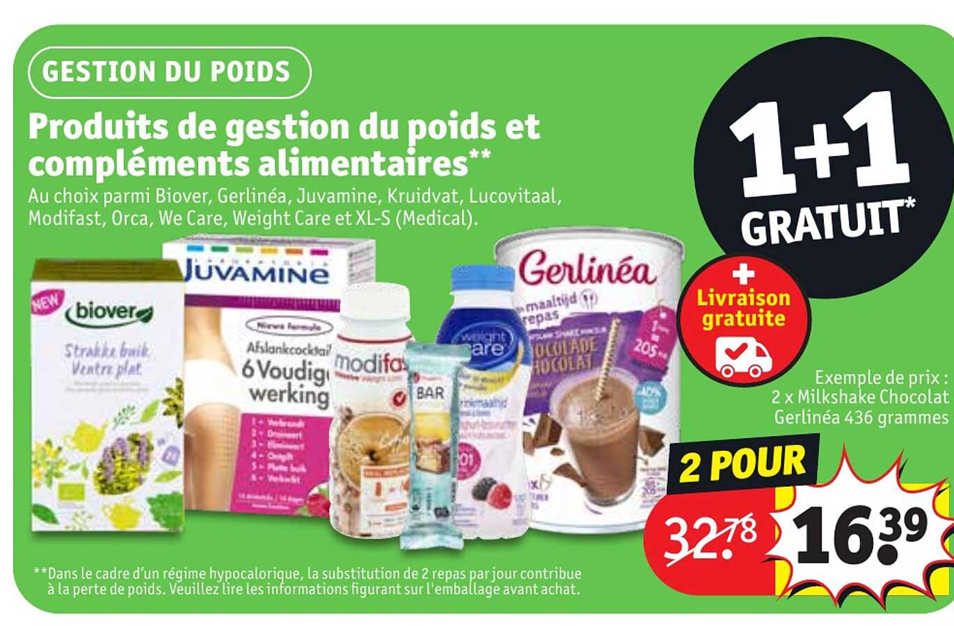 produits de gestion du poids et compléments alimentaires