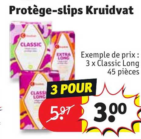 protège-slips kruidvat