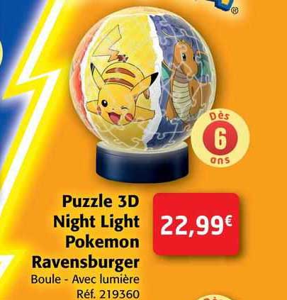 Puzzle 3d Night Light Pokémon Ravensburger