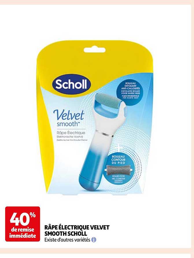 râpé électrique velvet smooth scholl