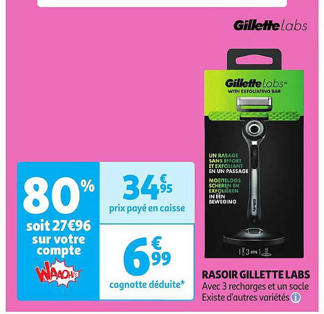 rasoir gillette labs