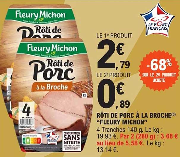 rôti de porc à la broche "fleury michon"