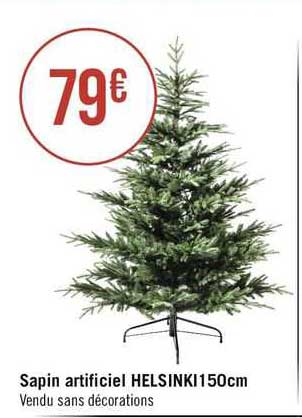 sapin artificiel helsinki 150 cm
