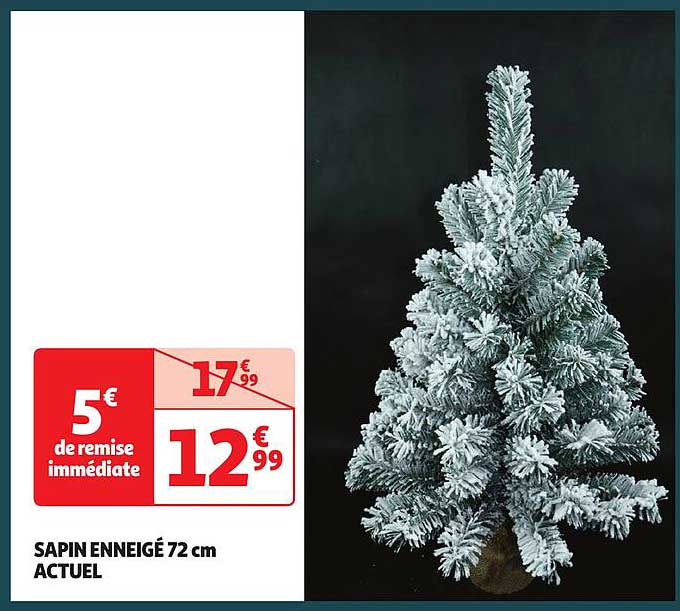 sapin enneigé 72 cm actuel