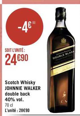 scotch whisky johnnie walker double back 40% vol.
