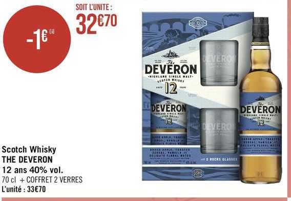 scotch whisky the deveron 12 ans 40% vol.