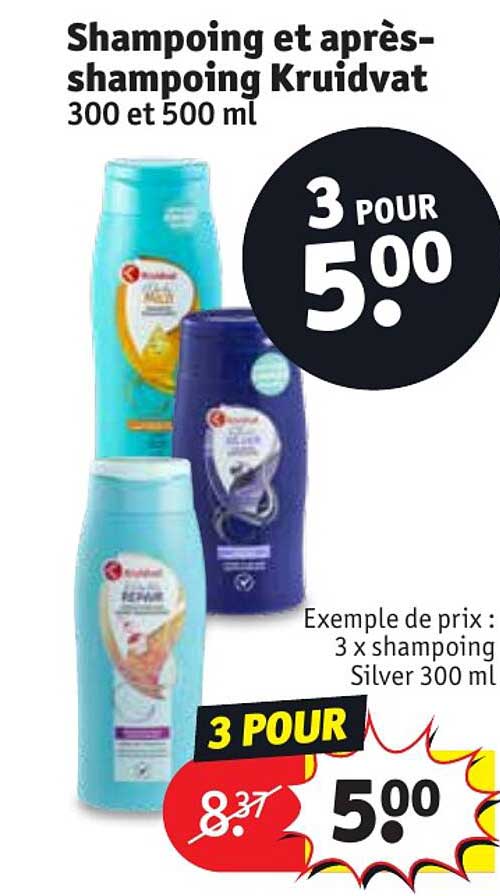 shampoing et après-shampoing kruidvat