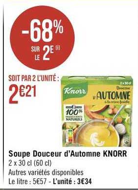 soupe douceur d'automne knorr