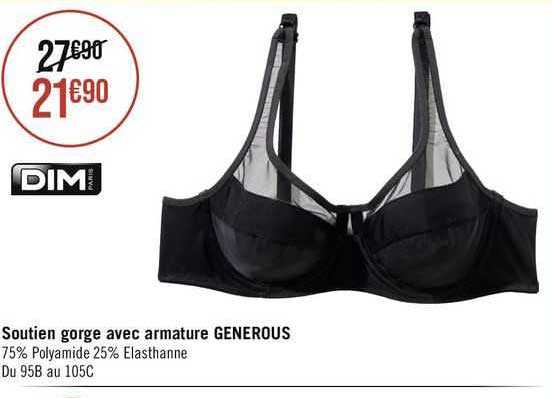 soutien gorge avec armature generous