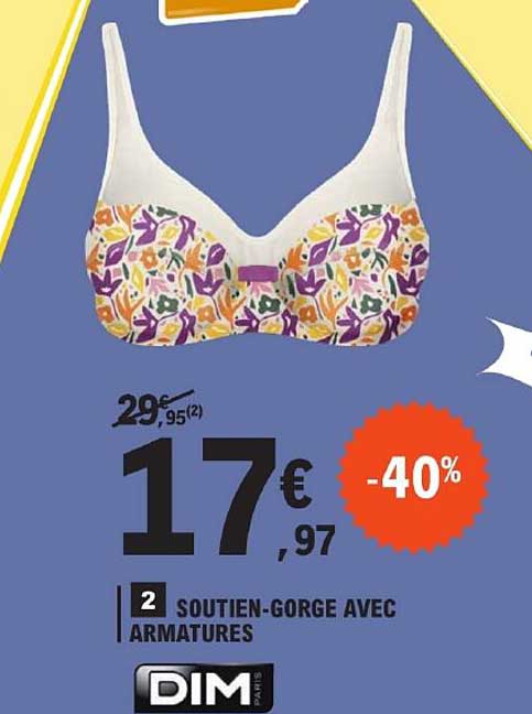 soutien-gorge avec armatures dim paris