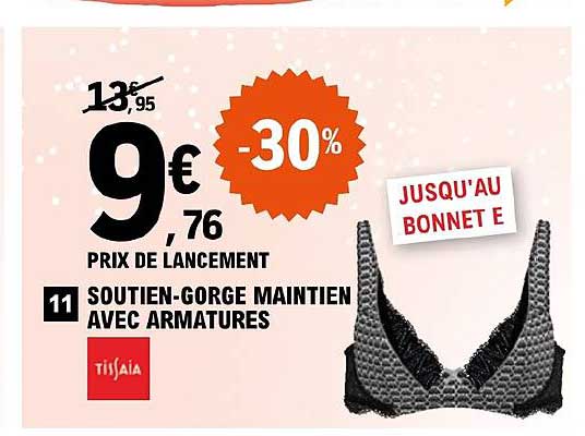 soutien-gorge maintien avec armatures tissaia