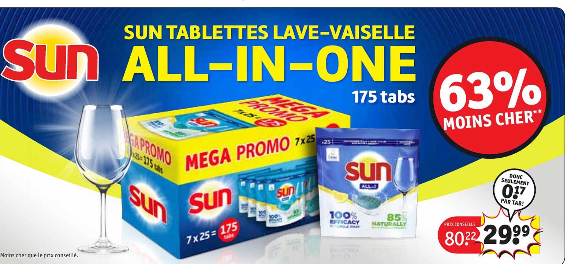 sun tablettes lave-vaisselle all-in-one