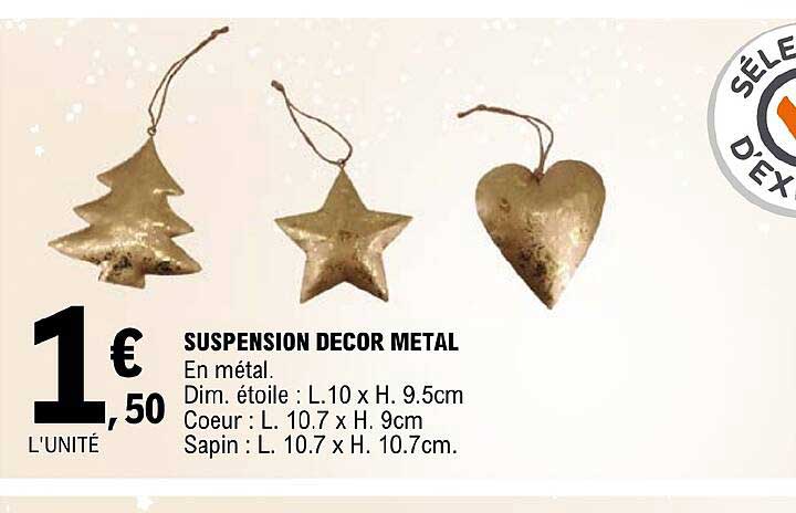 Suspension Décor Métal