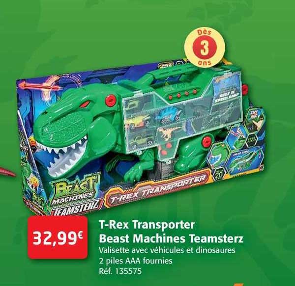 t-rex transporter beast machines teamsterz