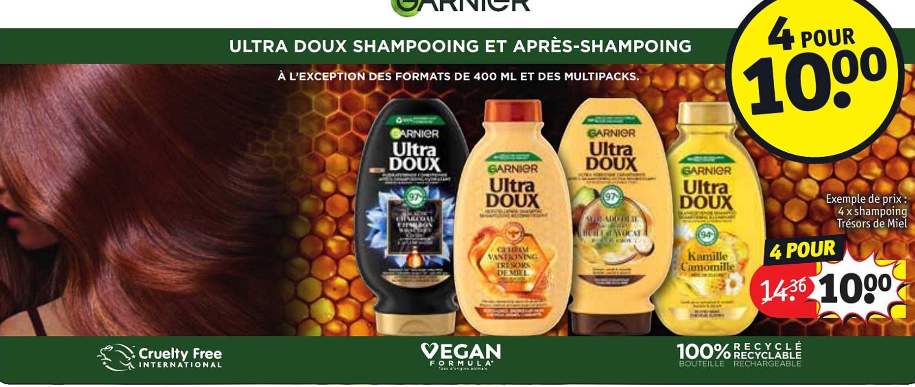ultra doux shampooing et après-shampoing garnier
