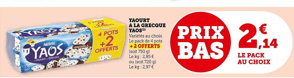Yaourt à La Grecque Yaos