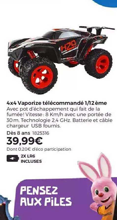 4x4 vaporize télécommandé 1 12 ème