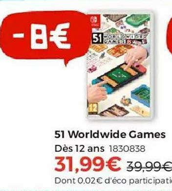 51 worldwide games