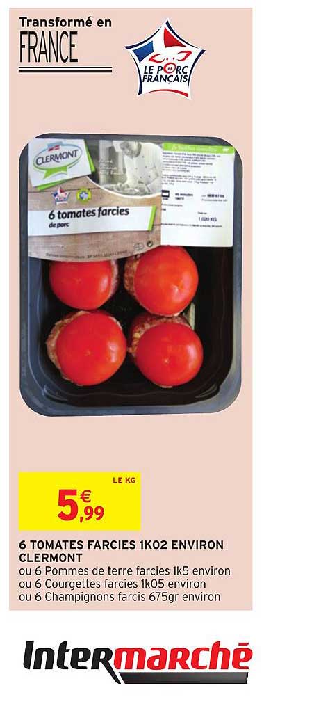 6 tomates farcies 1k02 environ clermont