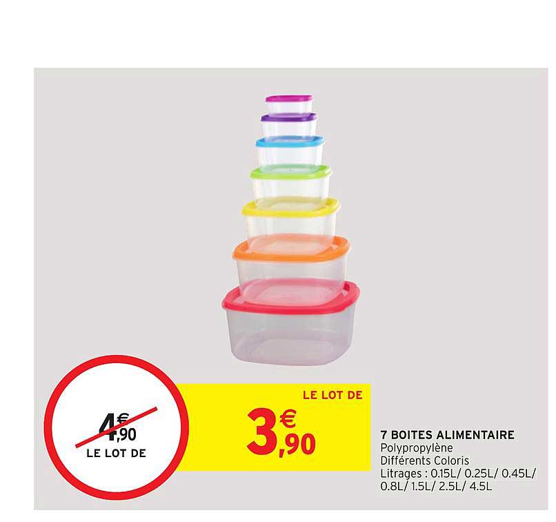 7 Boîtes Alimentaire