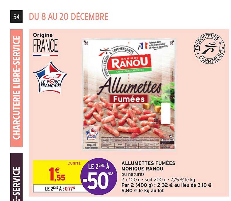 Allumettes Fumées Monique Ranou