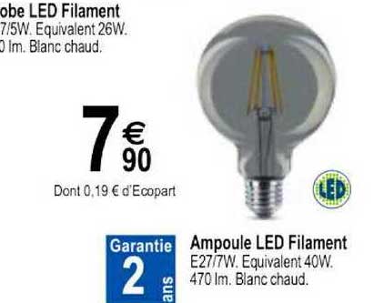 ampoule led filament