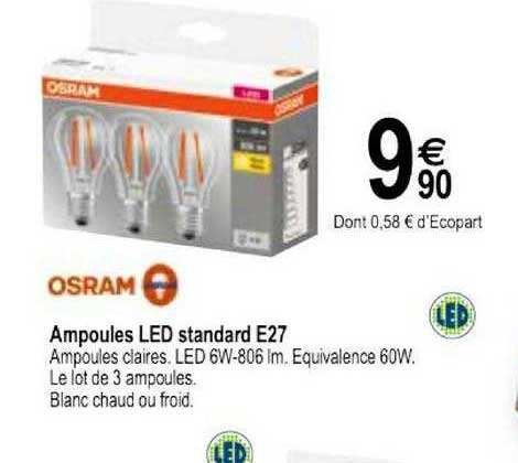 Ampoules Led Standard E27 Osram