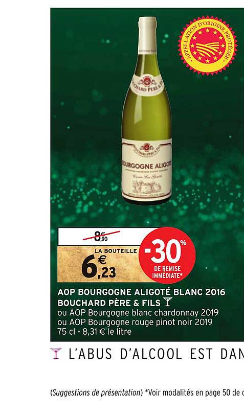 aop bourgogne aligoté blanc 2016 bouchard père & fils