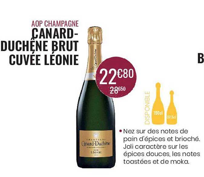 aop champagne canard duchêne brut cuvée léonie