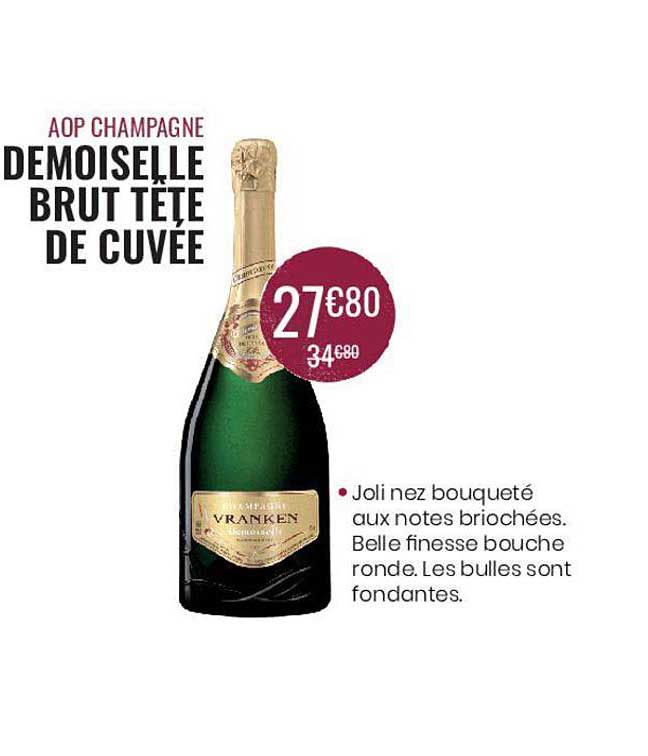 Aop Champagne Demoiselle Brut Tête De Cuvée