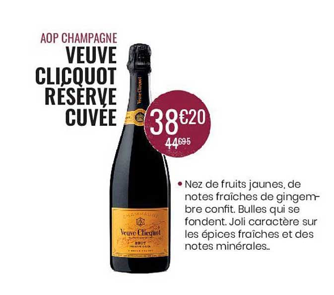 aop champagne veuve clicquot réserve cuvée