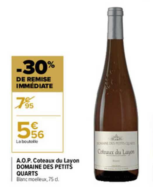 aop coteaux du layon domaine des petits quarts