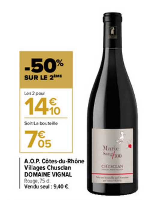 aop côtes-du-rhône village chusclan domaine vignal
