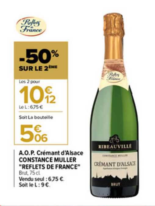 aop crémant d'alsace constance muller "reflets de france"