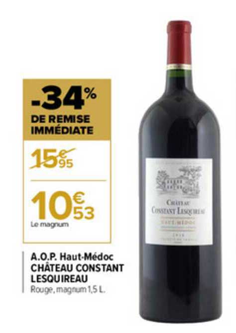 aop haut médoc château constant lesquireau