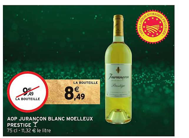 Aop Jurançon Blanc Moelleux Prestige