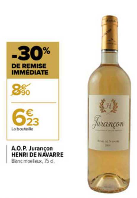 aop jurançon henri de navarre