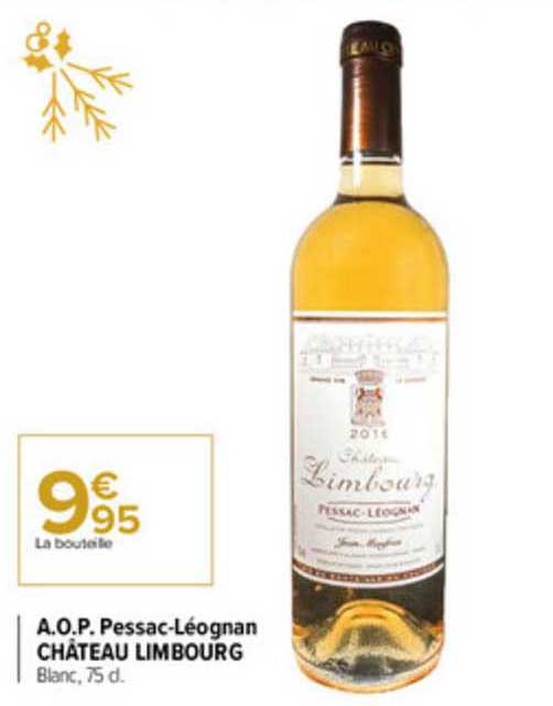 aop pessac-léognan château limbourg