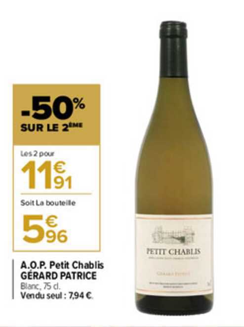 aop petit chablis gérard patrice
