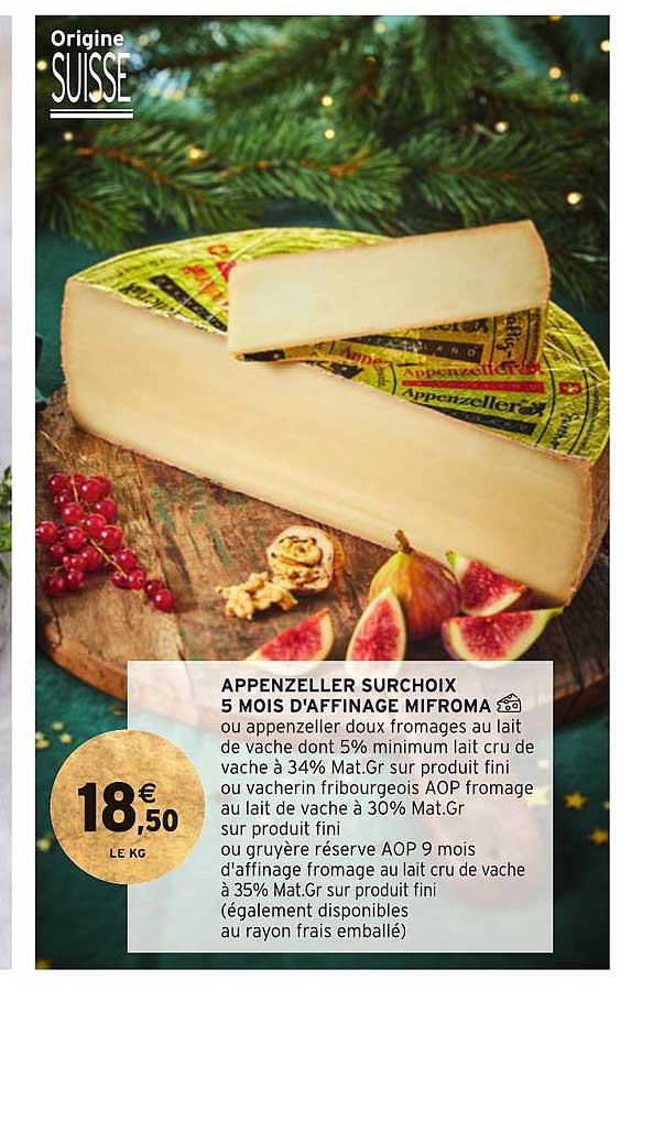 appenzeller surchoix 5 mois d'affinage mafroma