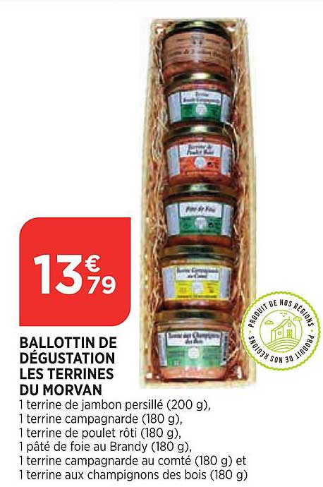 Ballotin De Dégustation Les Terrines De Morvan